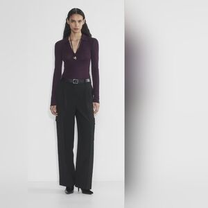 BABATON Currency Polo long sleeve in Noble purple colour, STILL IN STORE